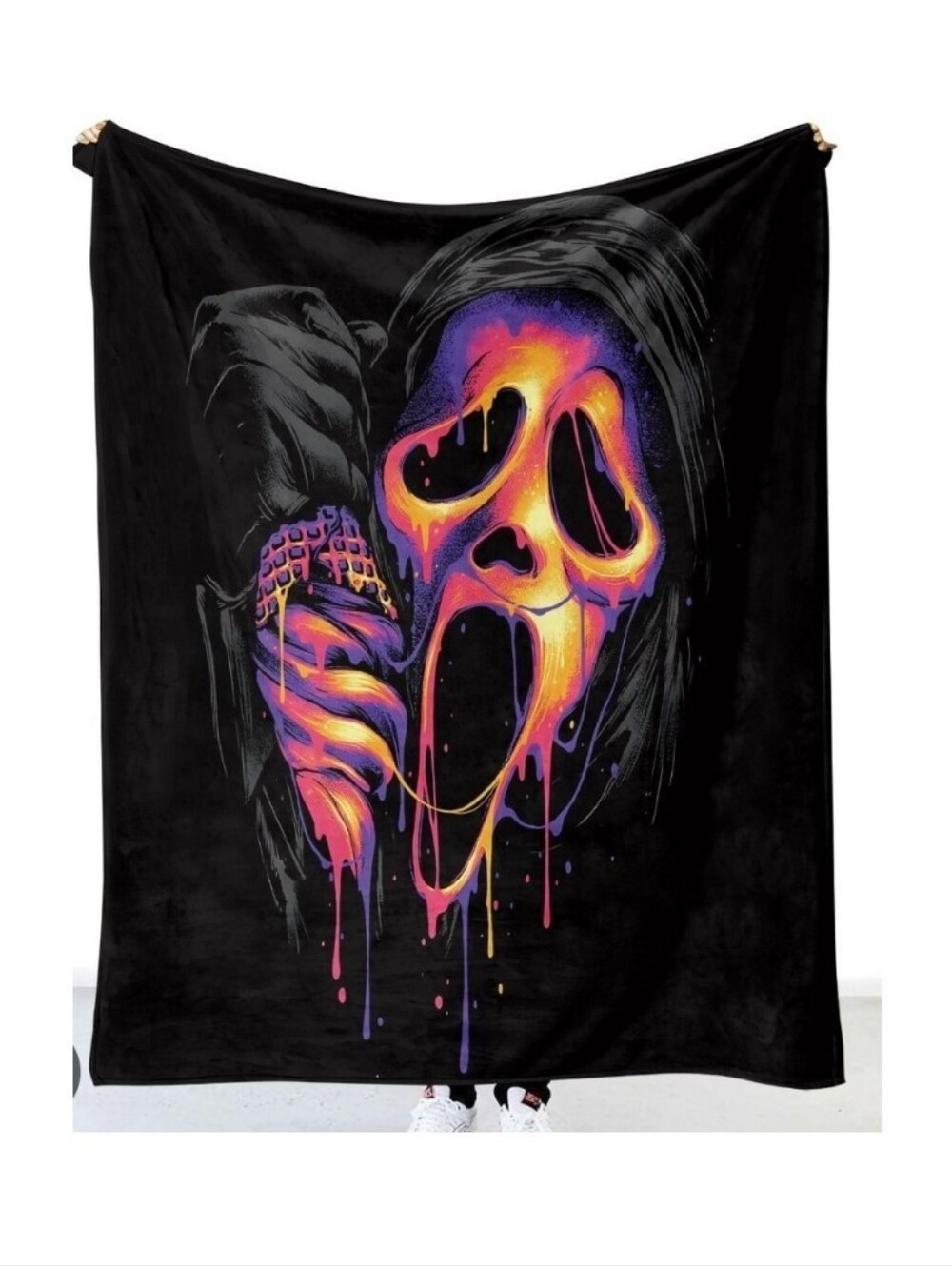 Ghost Face 50x60 Throw Blanket